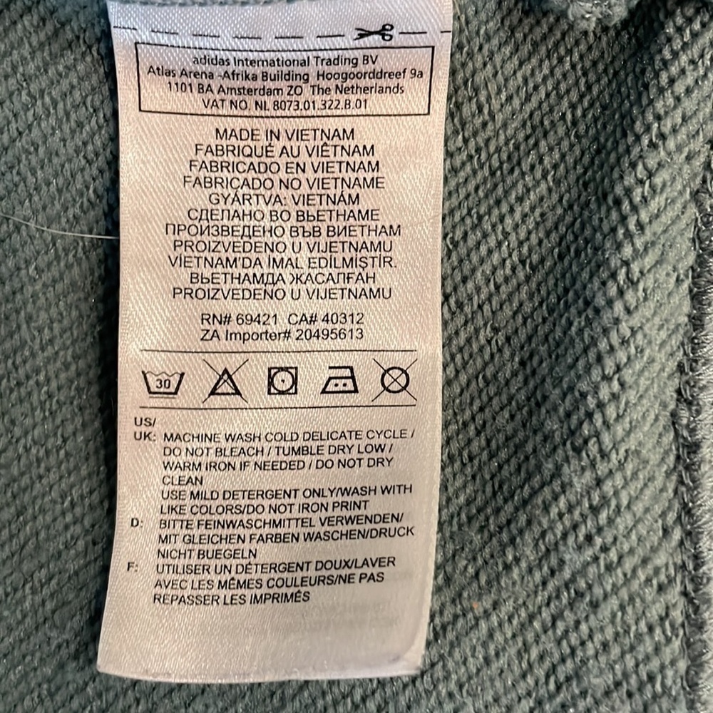 Reebok Zippered Hoodie Ladies Large Campus Fisherman - Picture 8 of 11